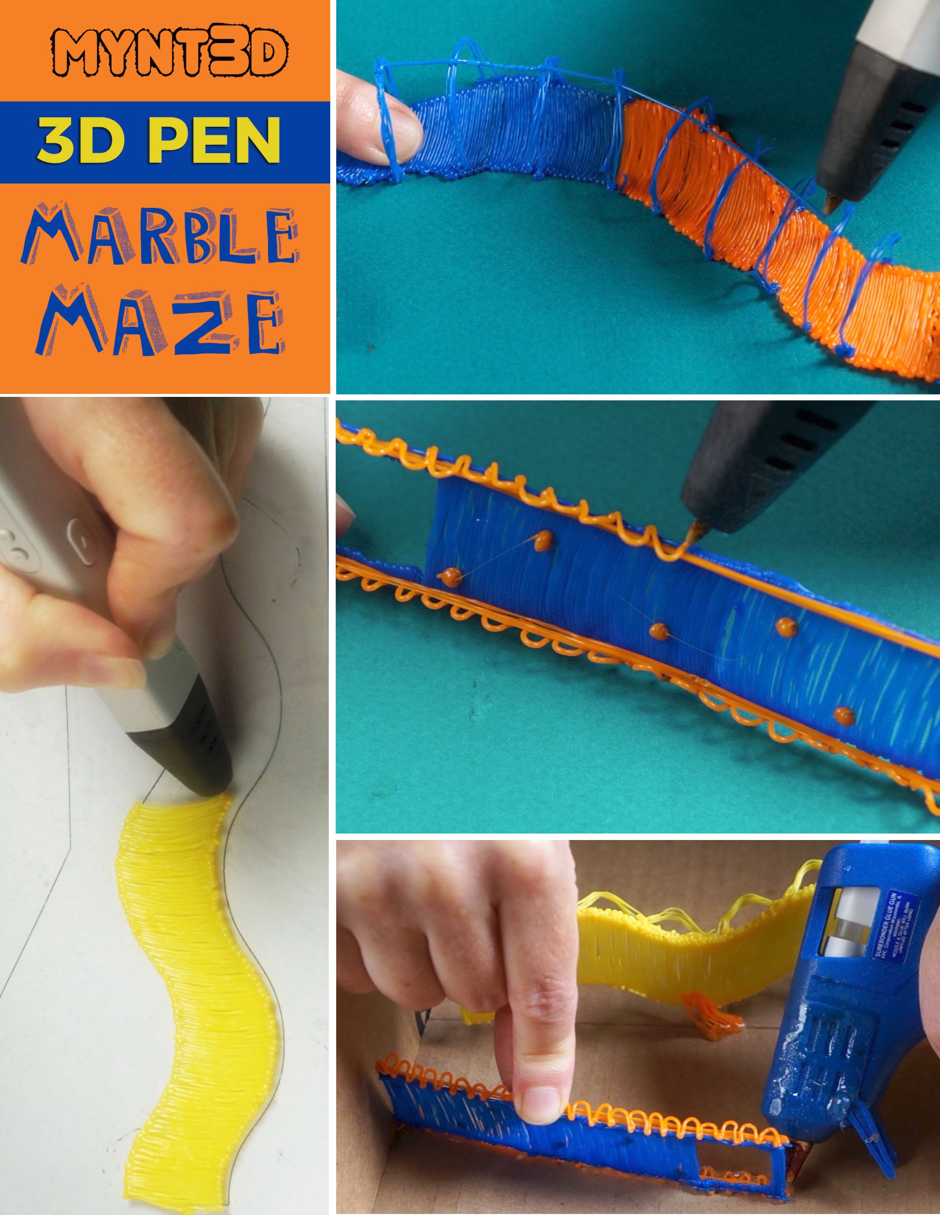 3D Printing Pen Marble Maze STEAM Activity