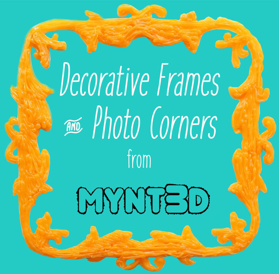 Frames and Photo Corners Made with a 3D Pen