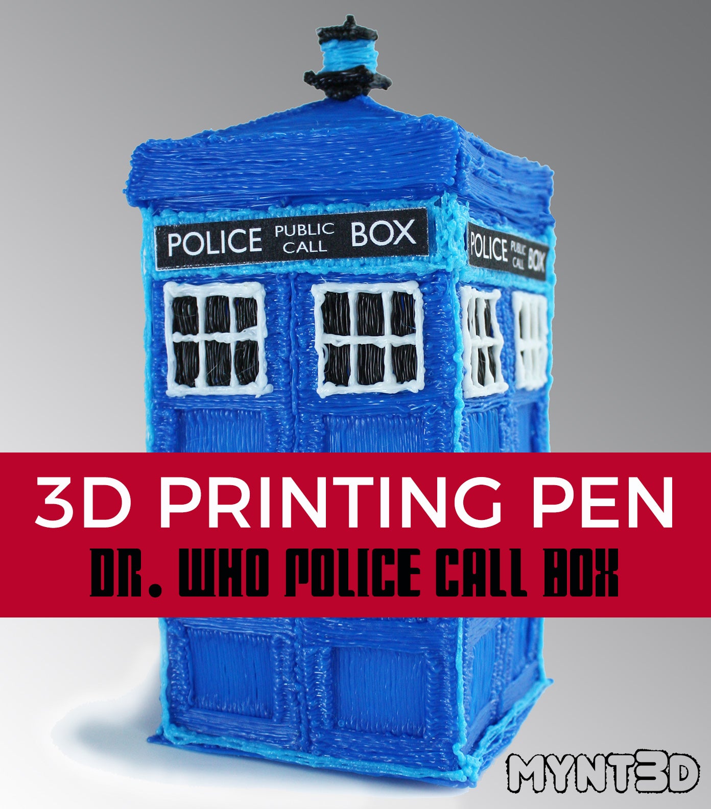 Dr. Who Phone Booth 3D Pen Project