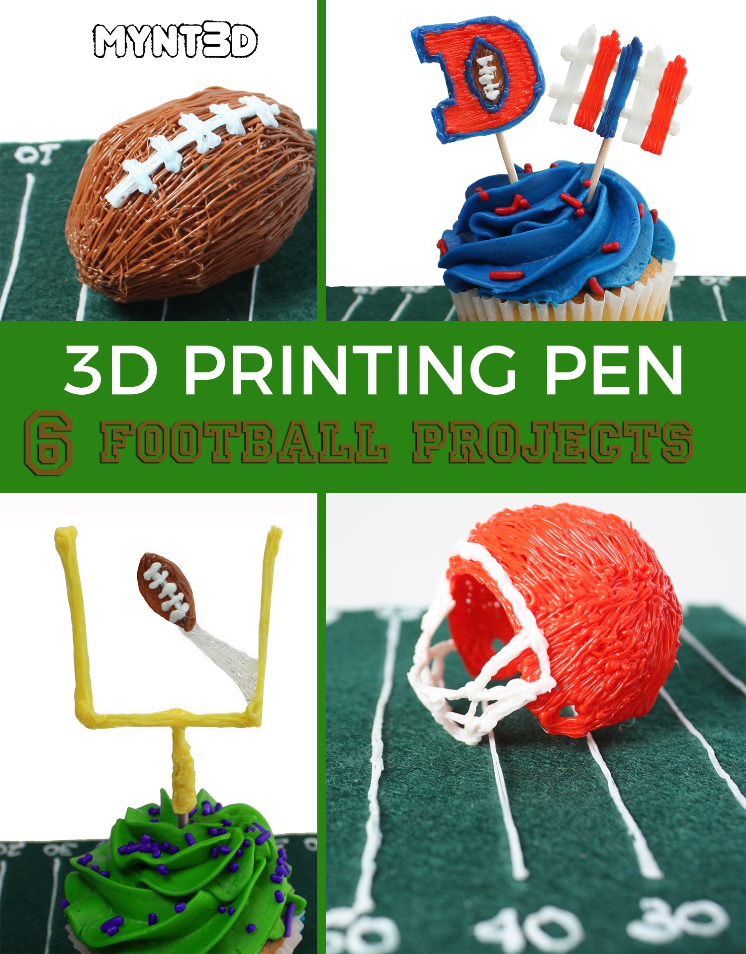 6 Football Themed 3D Pen Projects