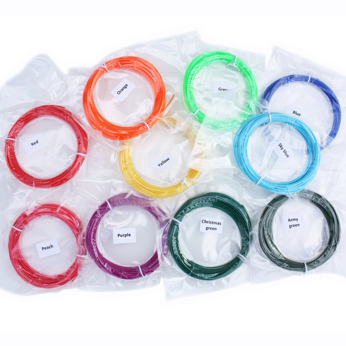 ABS Filament Refill 32 Pack (32 colors, 10m each)