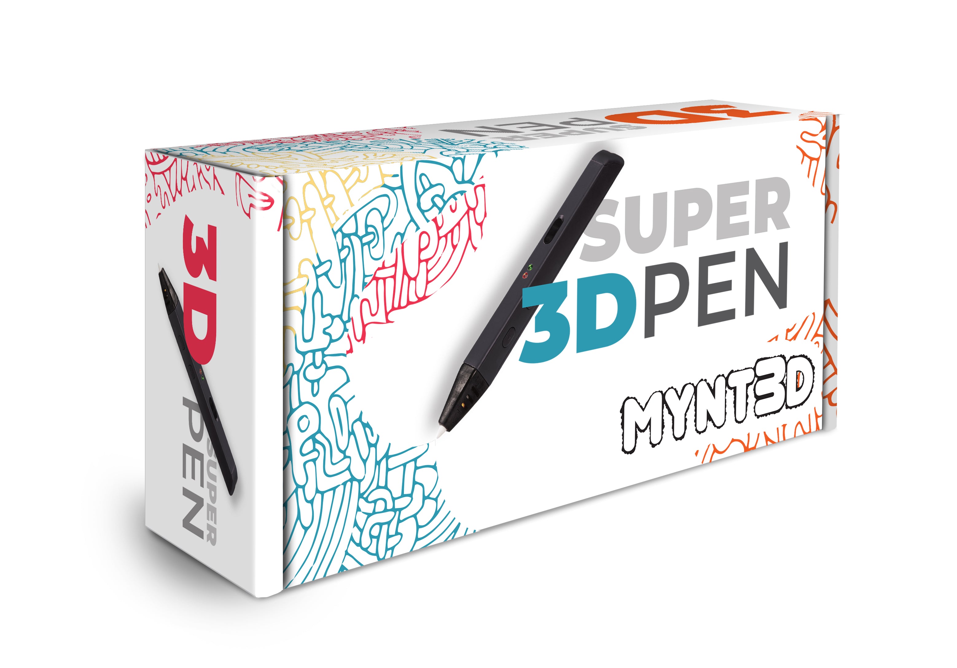 MYNT3D Super 3D Pen 1.75mm ABS and PLA Compatible 3D Printing Pen